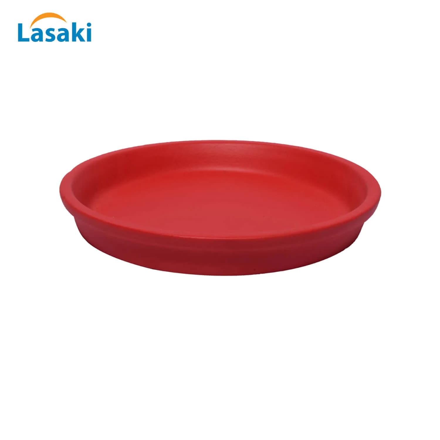 Plate circular 5 inch red R5