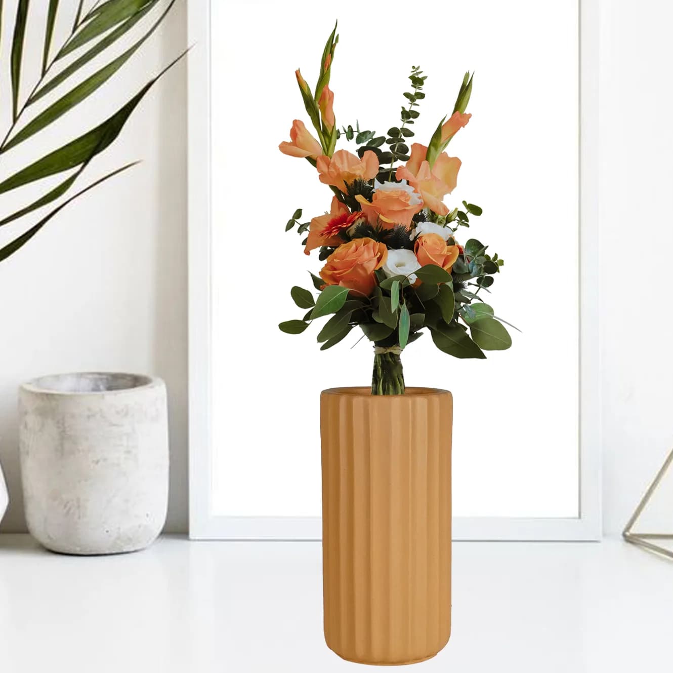 Ayla big vase ginger