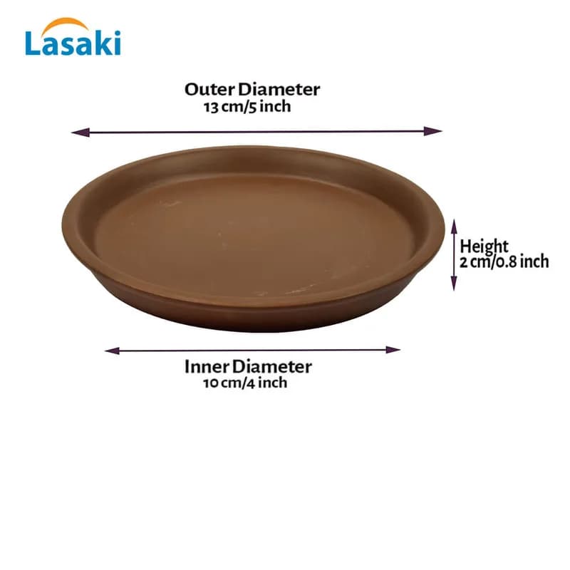 Plate circular 4 inch truffle R4