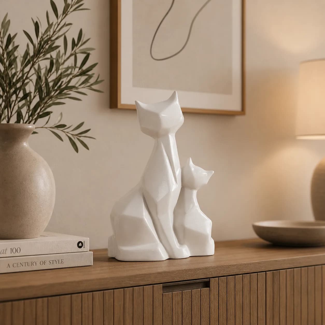 Lunex cat pair white