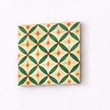 Leafloop green tile 4x4 inch